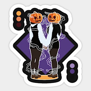 Pumpkin Heads Sticker